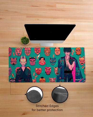 Oni Masks for the Warrior EdgeGuard Desk Mat