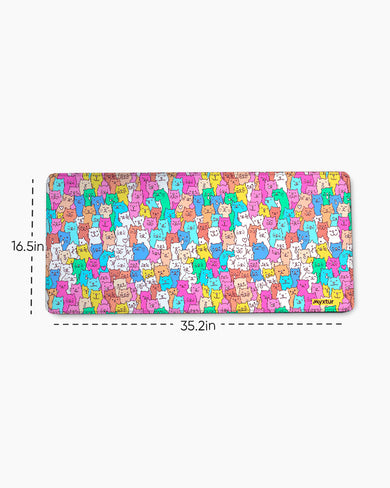 Kawaii Kitty EdgeGuard Desk Mat