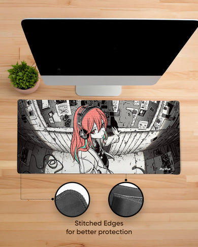 Sonic Solitude Anime Girl EdgeGuard Desk Mat