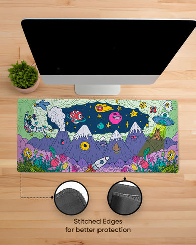 Stranded in an Alien World EdgeGuard Desk Mat