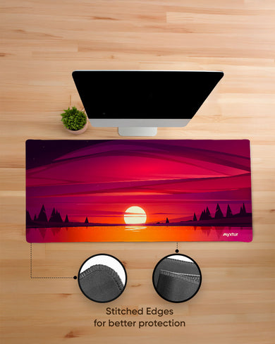 Fiery Sunset EdgeGuard Desk Mat