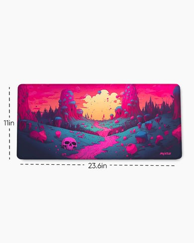 Neon Spectral Journey EdgeGuard Desk Mat