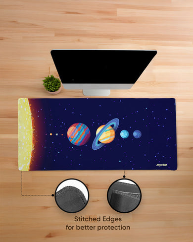Planetary Panorama EdgeGuard Desk Mat