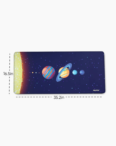 Planetary Panorama EdgeGuard Desk Mat