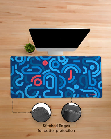 Sapphire Puzzle Realm EdgeGuard Desk Mat