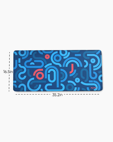 Sapphire Puzzle Realm EdgeGuard Desk Mat