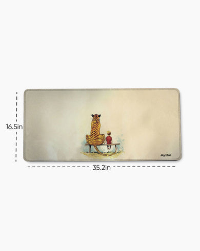 Calvin and Hobbes-Adolescence EdgeGuard Desk Mat