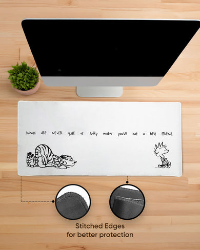 Calvin and Hobbes-Friends like These EdgeGuard Desk Mat