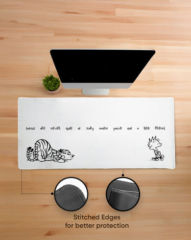 Calvin and Hobbes-Friends like These EdgeGuard Desk Mat