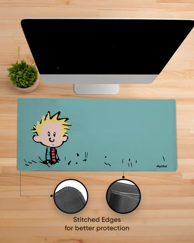 Calvin and Hobbes-I havent Done Anything EdgeGuard Desk Mat