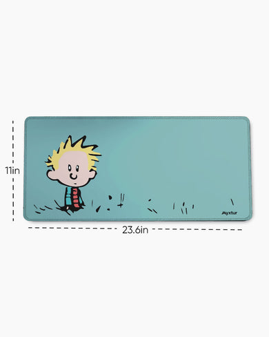 Calvin and Hobbes-I havent Done Anything EdgeGuard Desk Mat