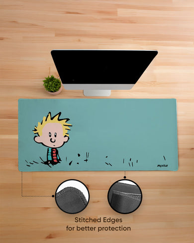 Calvin and Hobbes-I havent Done Anything EdgeGuard Desk Mat