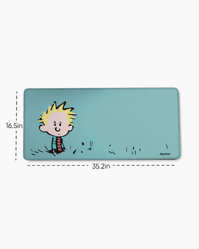 Calvin and Hobbes-I havent Done Anything EdgeGuard Desk Mat