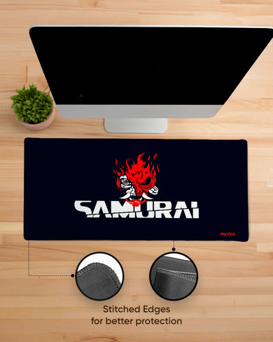 Cyberpunk 2077-Samurai Band Art EdgeGuard Desk Mat