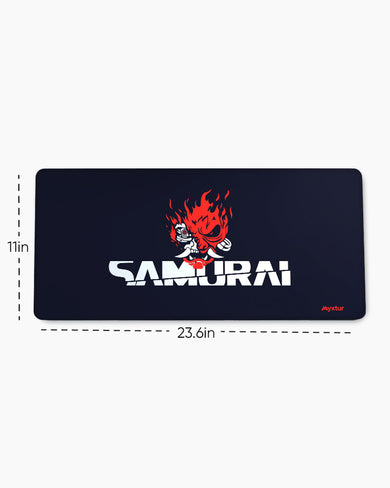 Cyberpunk 2077-Samurai Band Art EdgeGuard Desk Mat