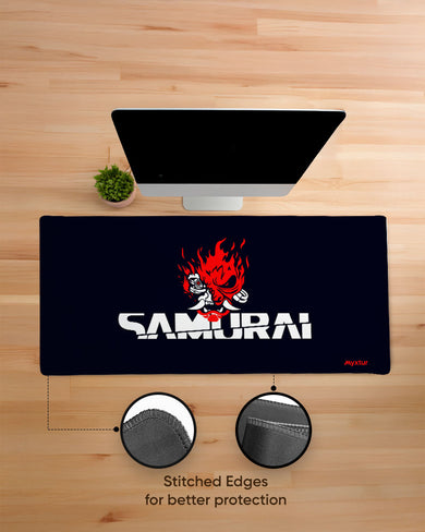 Cyberpunk 2077-Samurai Band Art EdgeGuard Desk Mat