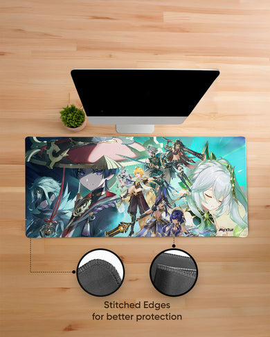 Genshin Impact-Character Arcs EdgeGuard Desk Mat