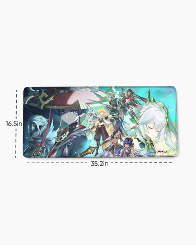 Genshin Impact-Character Arcs EdgeGuard Desk Mat