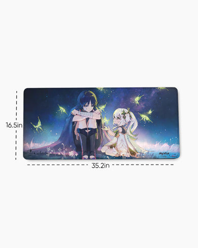 Genshin Impact-Nahida and Wanderer EdgeGuard Desk Mat