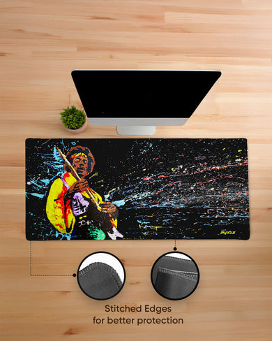 Jimi Hendrix-Purple Haze Revival EdgeGuard Desk Mat