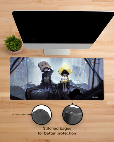 Little Nightmares-Six and Mono EdgeGuard Desk Mat