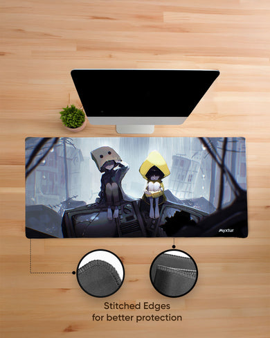 Little Nightmares-Six and Mono EdgeGuard Desk Mat