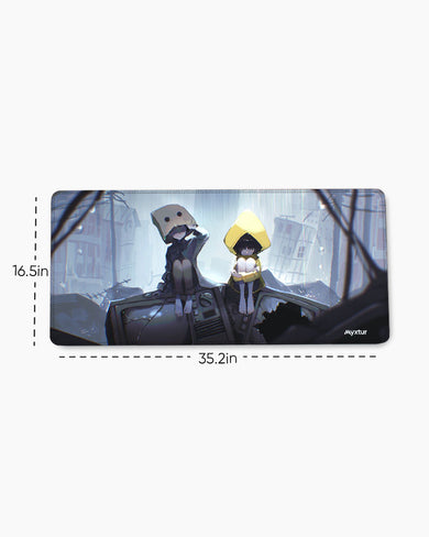 Little Nightmares-Six and Mono EdgeGuard Desk Mat