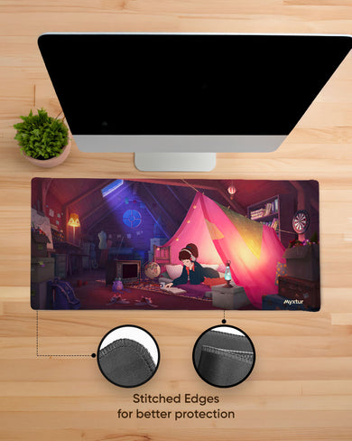 LoFi Girl Learning Lounge EdgeGuard Desk Mat