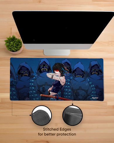 Ninja Oni Masked Maiden EdgeGuard Desk Mat