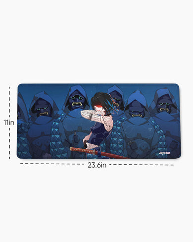 Ninja Oni Masked Maiden EdgeGuard Desk Mat