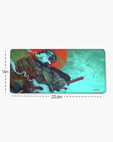 Samurai Fantasy Art-Katana Carnage EdgeGuard Desk Mat