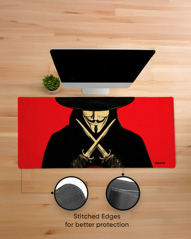 V for Vendetta-Gunpowder Treason and Plot EdgeGuard Desk Mat