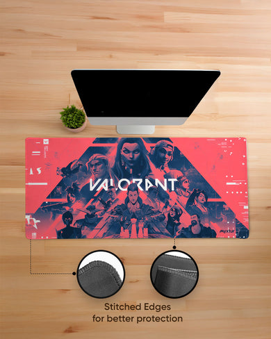 Valorant-Agent Recap EdgeGuard Desk Mat