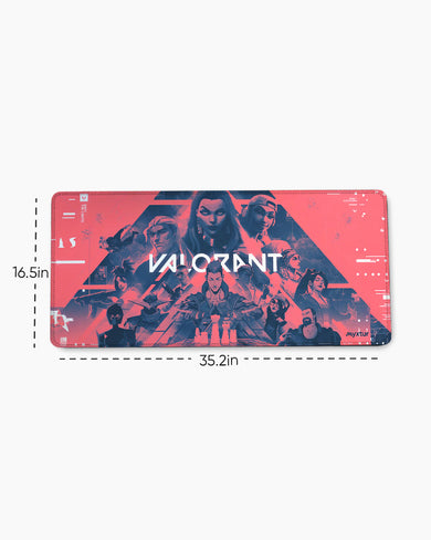 Valorant-Agent Recap EdgeGuard Desk Mat