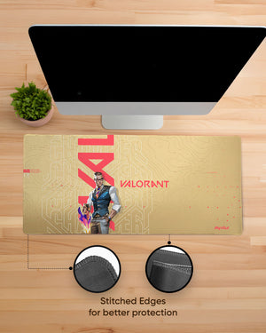 Chamber Loves Gold Gaming Desk Mat M 1