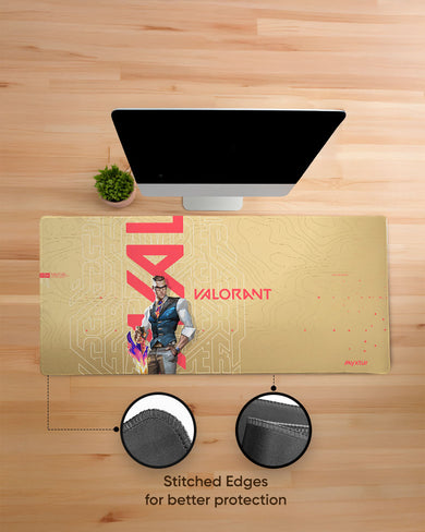 Valorant-Chamber Loves Gold EdgeGuard Desk Mat