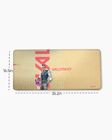 Valorant-Chamber Loves Gold EdgeGuard Desk Mat