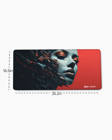 Lady of Digital Grace [BREATHE] EdgeGuard Desk Mat