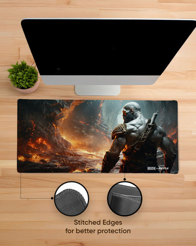 Rage Against Fire Mountain [BREATHE] EdgeGuard Desk Mat