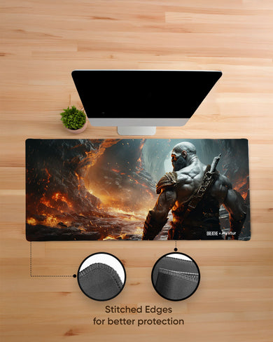 Rage Against Fire Mountain [BREATHE] EdgeGuard Desk Mat