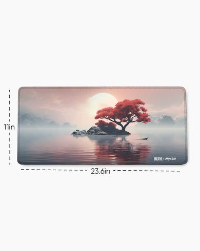 Zen Island Sunrise [BREATHE] EdgeGuard Desk Mat