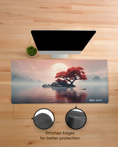 Zen Island Sunrise [BREATHE] EdgeGuard Desk Mat