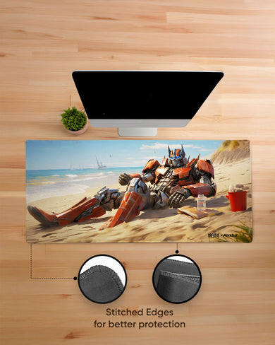 Beach Day for Optimus [BREATHE] EdgeGuard Desk Mat