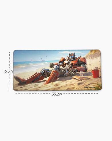 Beach Day for Optimus [BREATHE] EdgeGuard Desk Mat