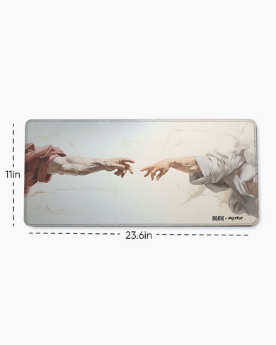 Michelangelo Creation of Adam [BREATHE]  EdgeGuard Desk Mat