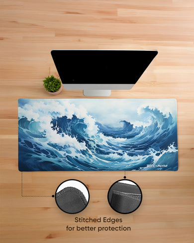 Oceanic Tempest [BREATHE] EdgeGuard Desk Mat