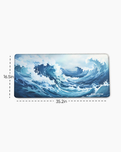 Oceanic Tempest [BREATHE] EdgeGuard Desk Mat