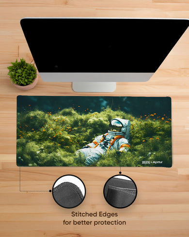 Spacefaring in the Meadow [BREATHE] EdgeGuard Desk Mat