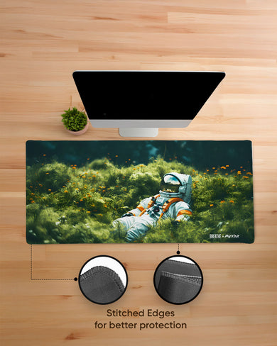 Spacefaring in the Meadow [BREATHE] EdgeGuard Desk Mat