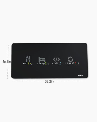 Eat Code Sleep EdgeGuard Desk Mat